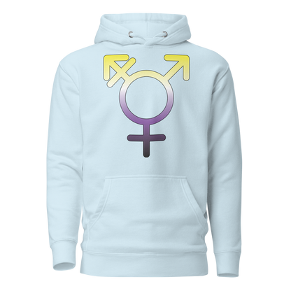 Transgender Symbol - Non-binary Pride Unisex Hoodie