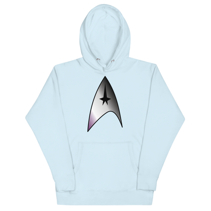 Starfleet Insignia - Asexual/Demisexual Pride Unisex Hoodie