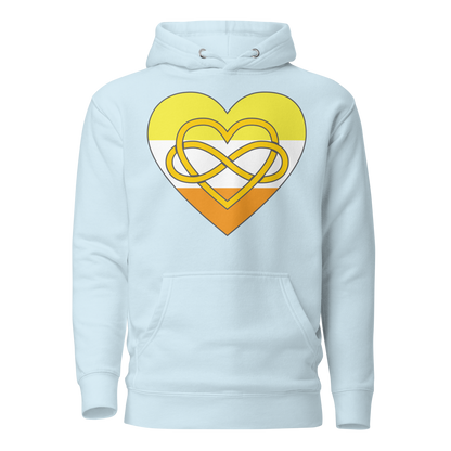 Polyamory Infinity Heart Maverique Pride Unisex Hoodie