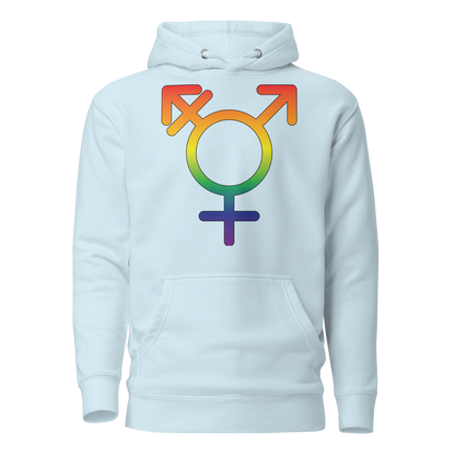 Transgender Symbol - Rainbow Pride Unisex Hoodie