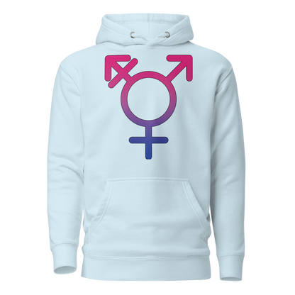 Transgender Symbol - Bisexual Pride Unisex Hoodie