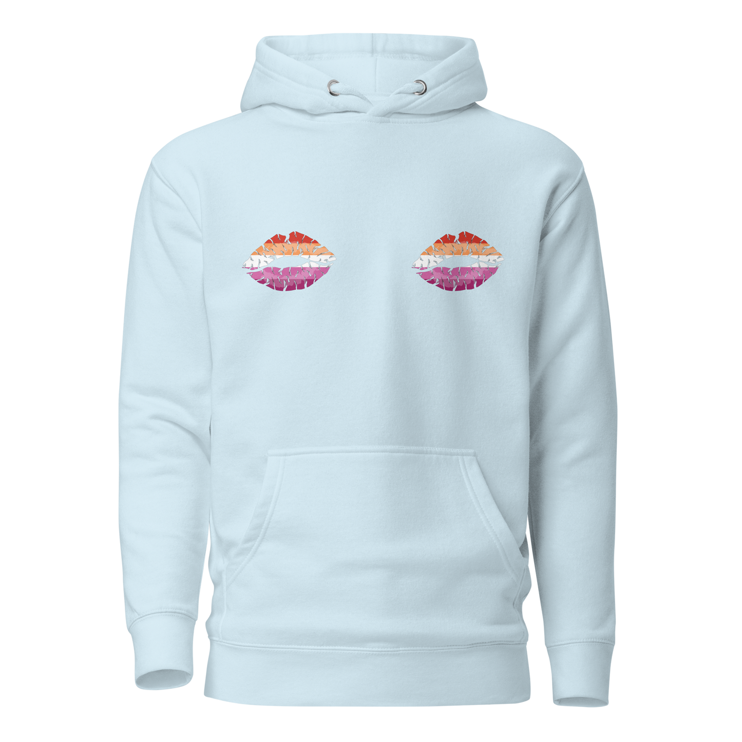 Lesbian Boob Kisses Unisex Hoodie