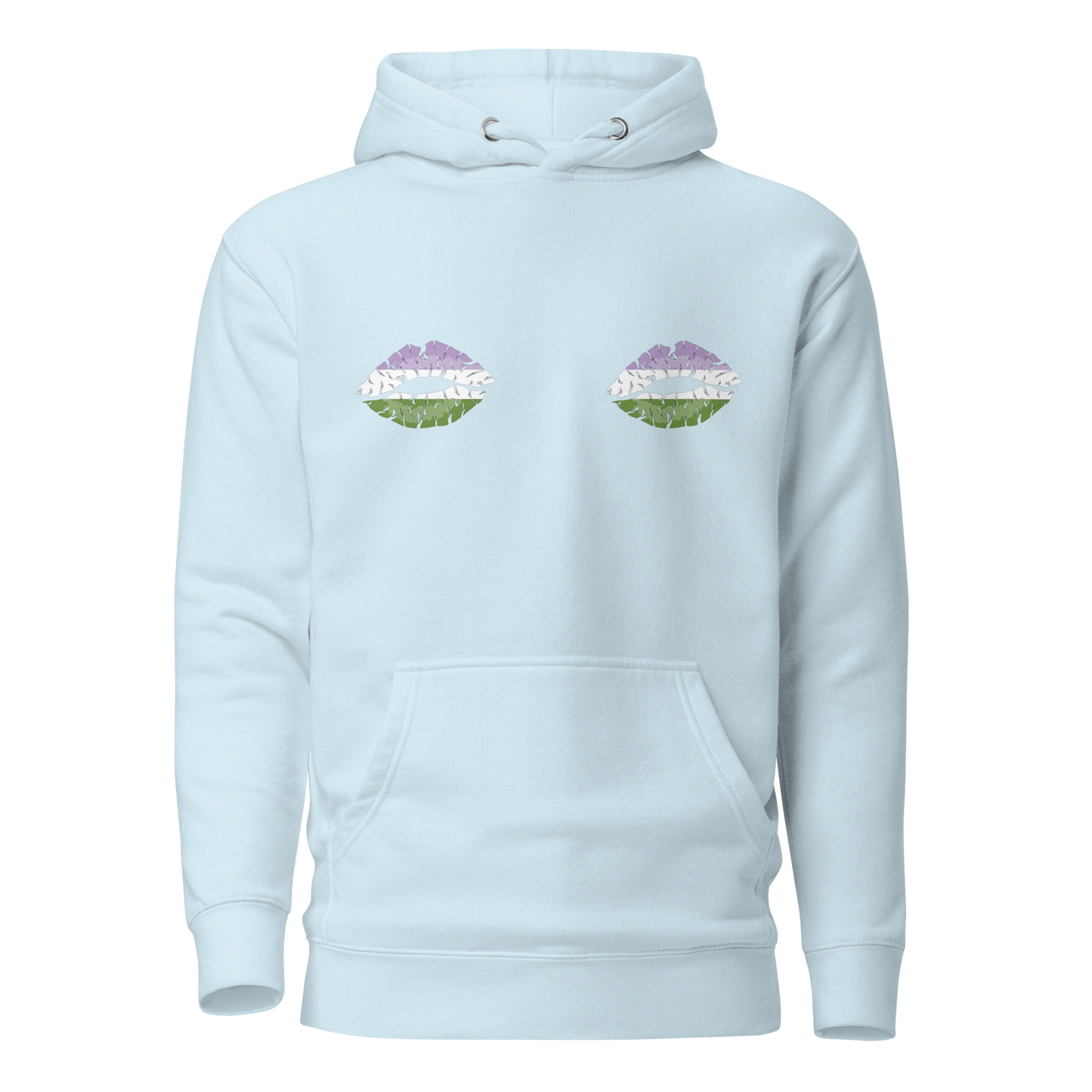 Genderqueer Boob Kisses Unisex Hoodie