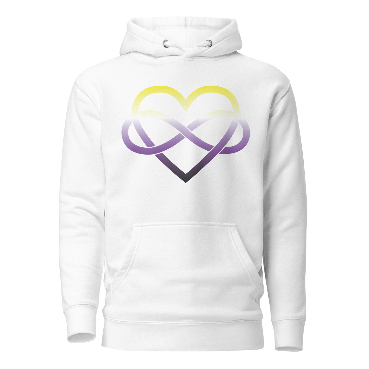 Polyamory Infinity Heart - Non-binary Unisex Hoodie