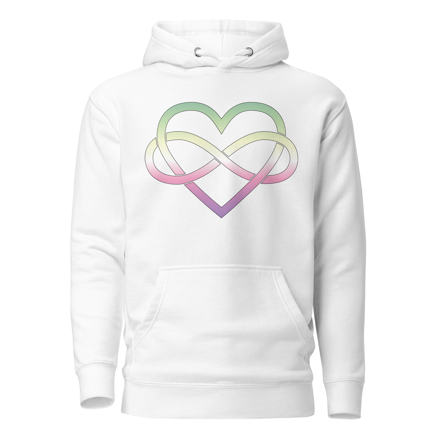 Polyamory Infinity Heart - Genderfae Unisex Hoodie