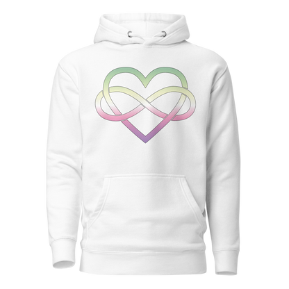 Polyamory Infinity Heart - Genderfae Unisex Hoodie