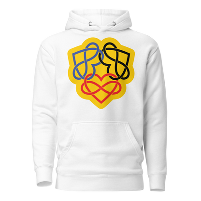 Poly Infinity Hearts Interlocked Unisex Hoodie