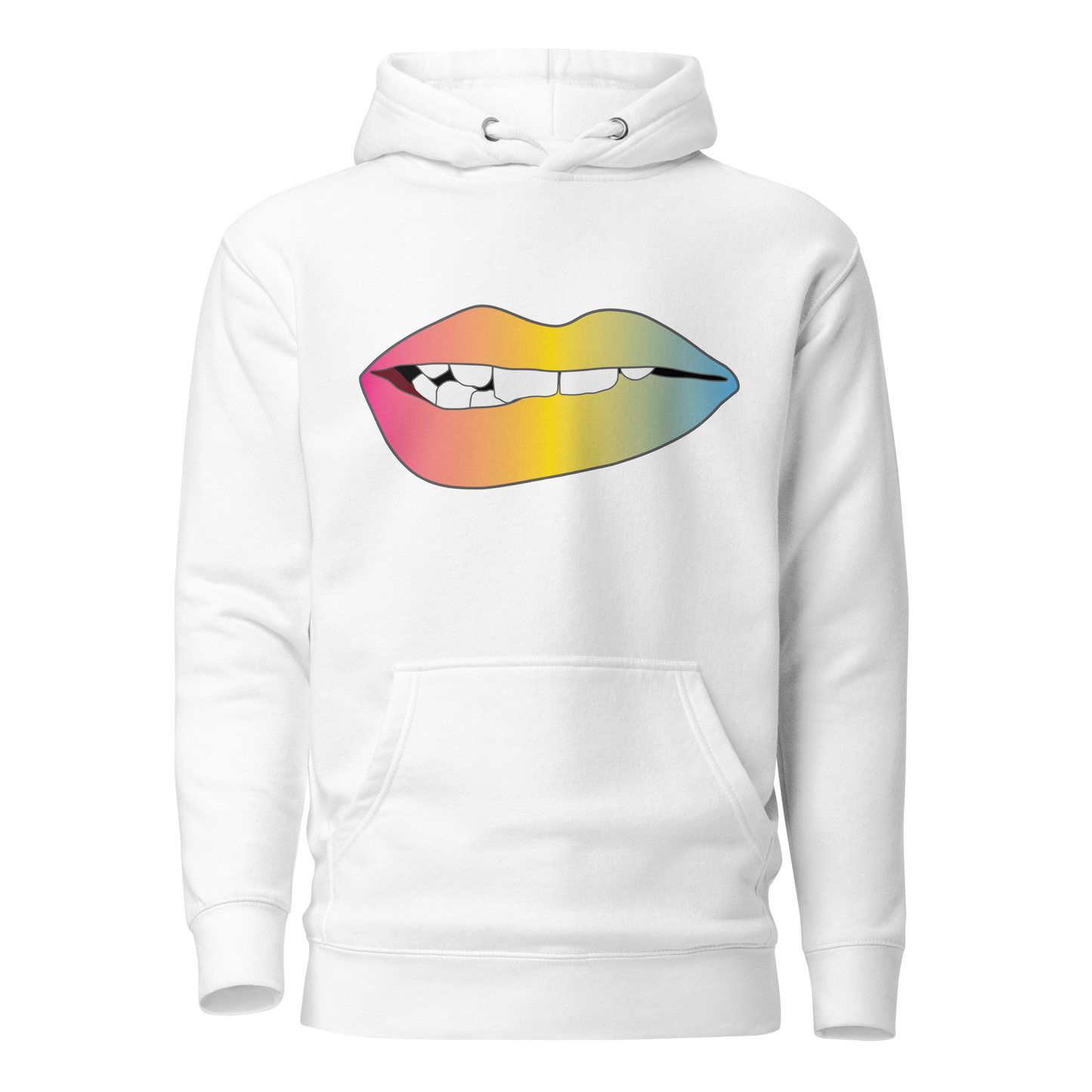 Biting Lips - Pansexual Pride - Gradient Unisex Hoodie