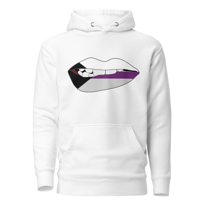 Biting Lips - Demisexual Flag Unisex Hoodie