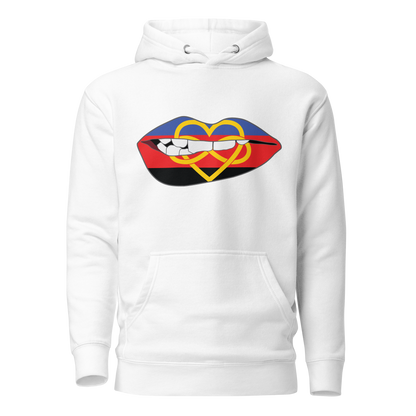 Biting Lips - Polyamory Flag Unisex Hoodie