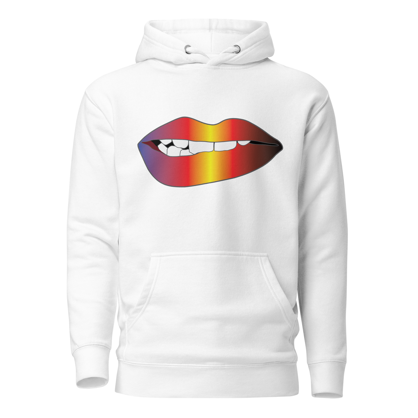 Biting Lips - Polyamory Pride - Gradient Unisex Hoodie