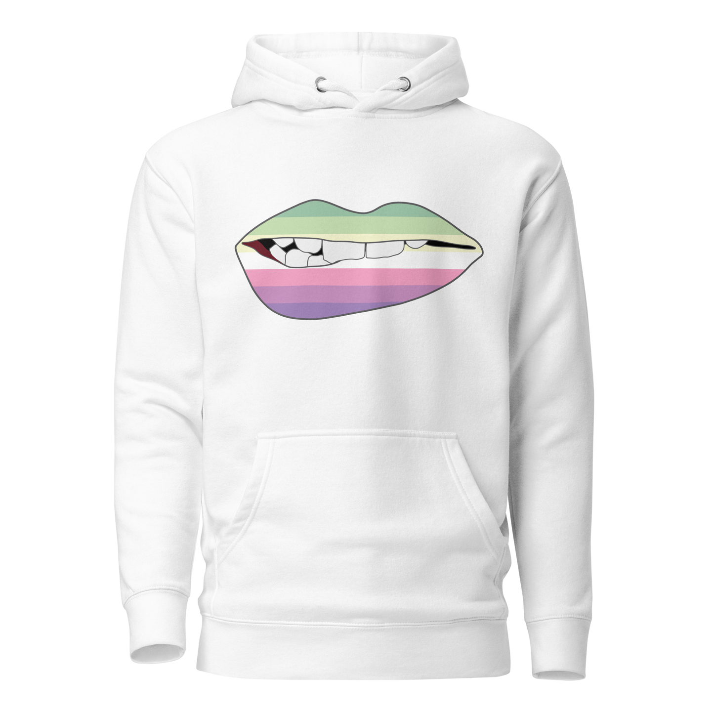 Biting Lips - Genderfae Flag Unisex Hoodie