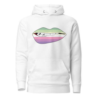 Biting Lips - Genderfae Flag Unisex Hoodie