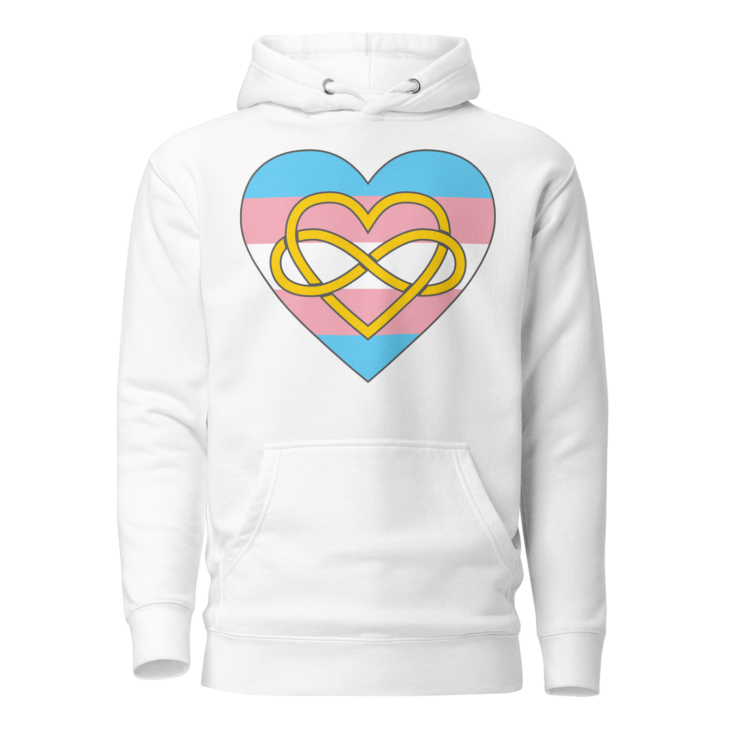 Polyamory Infinity Heart Trans Pride Unisex Hoodie