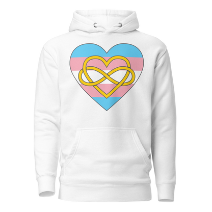 Polyamory Infinity Heart Trans Pride Unisex Hoodie