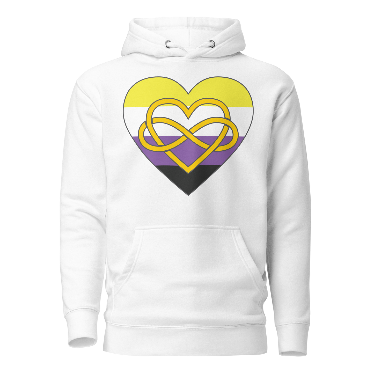 Polyamory Infinity Heart Non-binary Pride Unisex Hoodie