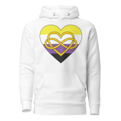 Polyamory Infinity Heart Non-binary Pride Unisex Hoodie