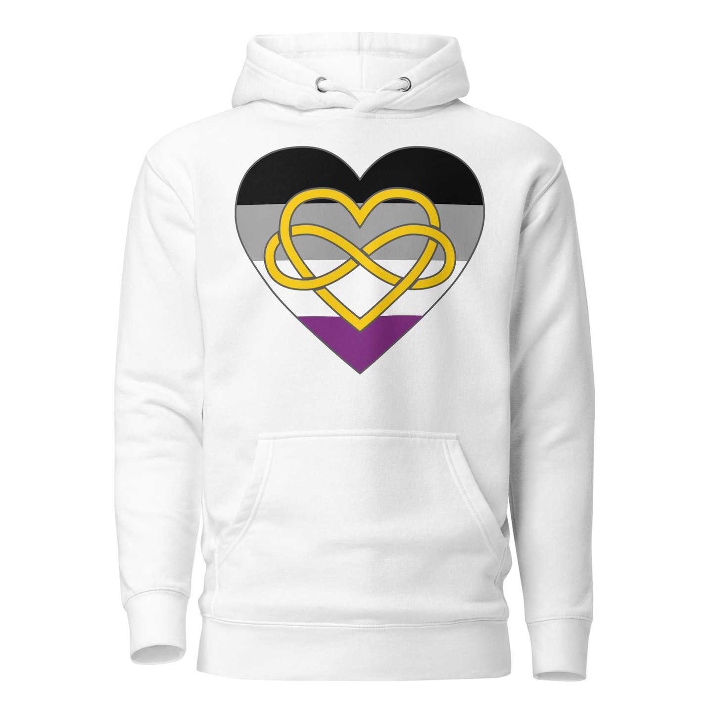 Polyamory Infinity Heart Asexual Pride Unisex Hoodie