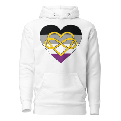 Polyamory Infinity Heart Asexual Pride Unisex Hoodie