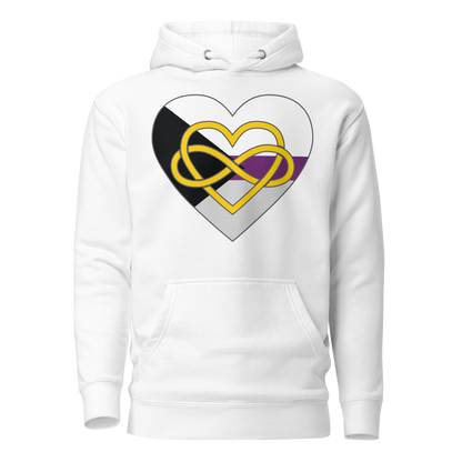 Polyamory Infinity Heart Demisexual Pride Unisex Hoodie