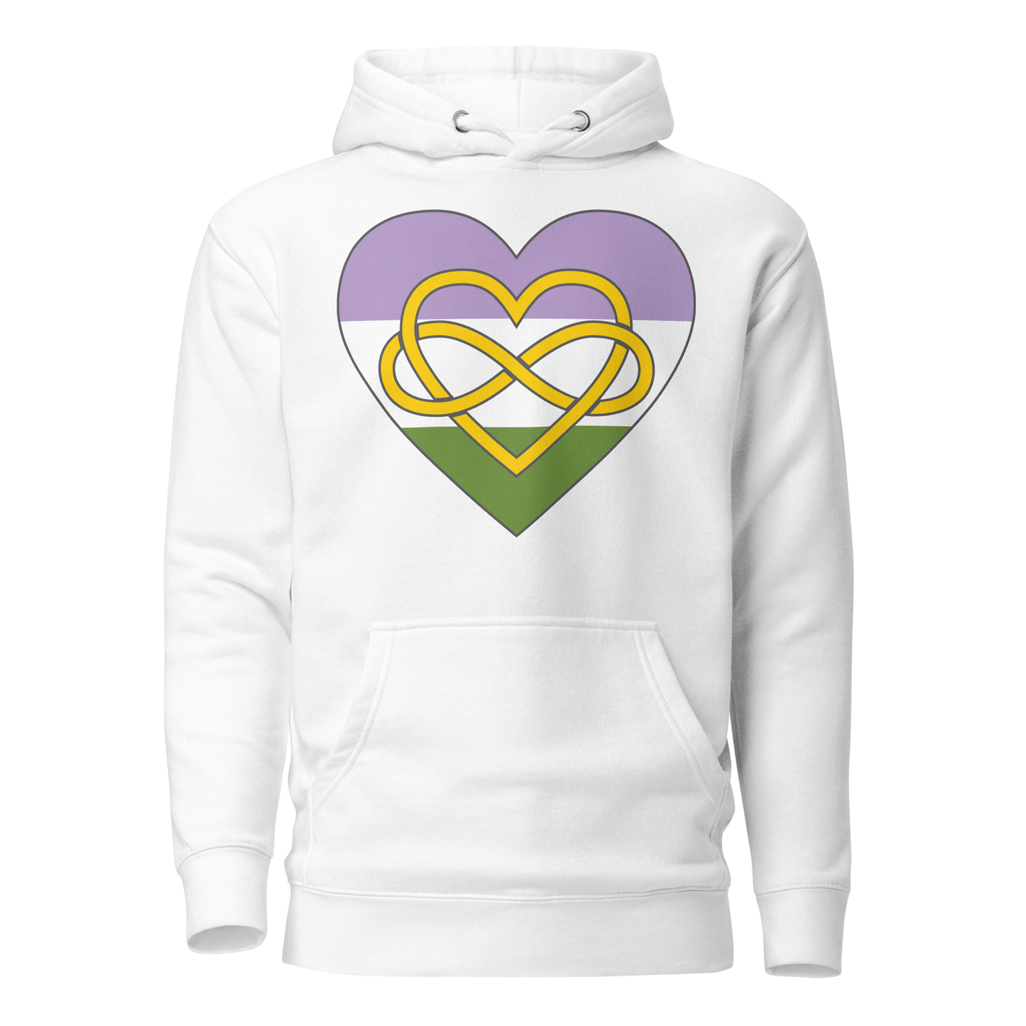 Polyamory Infinity Heart Genderqueer Pride Unisex Hoodie