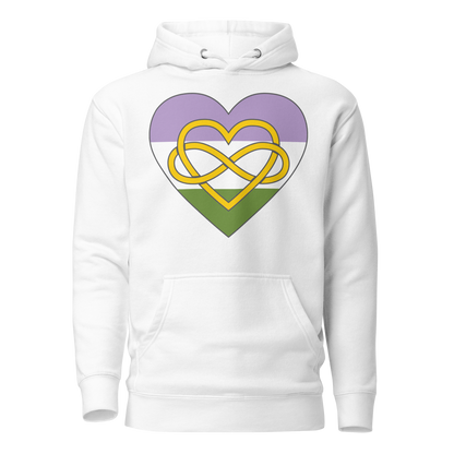 Polyamory Infinity Heart Genderqueer Pride Unisex Hoodie