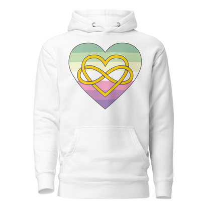 Polyamory Infinity Heart Genderfae Pride Unisex Hoodie