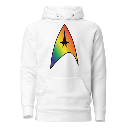 Starfleet Insignia - Rainbow Pride Unisex Hoodie