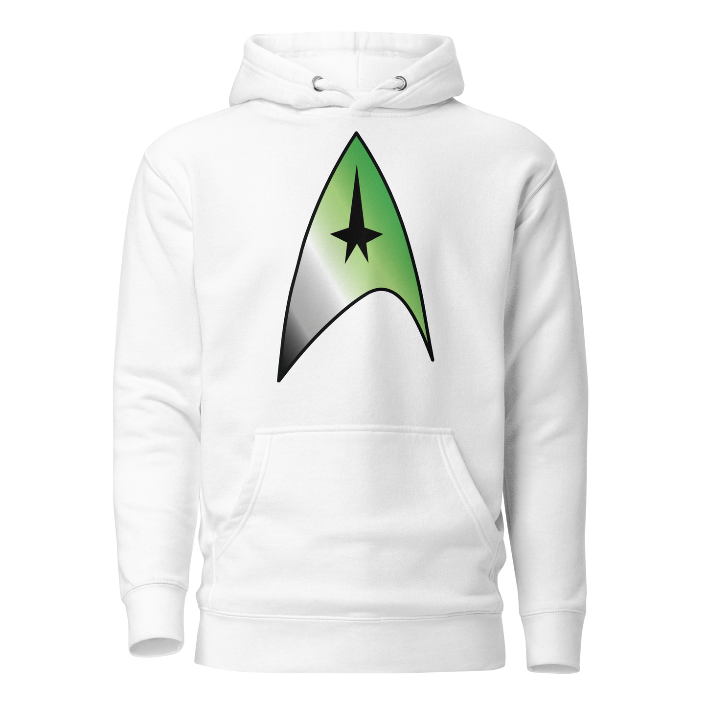 Starfleet Insignia - Aromantic Pride Unisex Hoodie