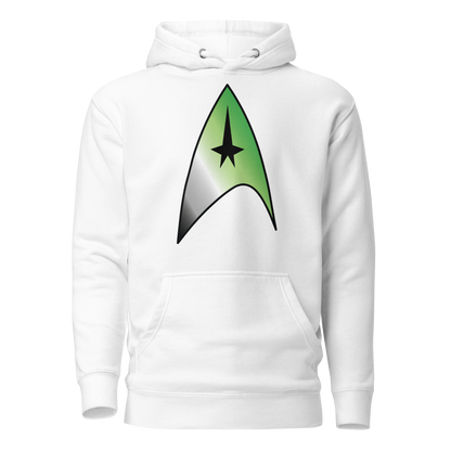 Starfleet Insignia - Aromantic Pride Unisex Hoodie