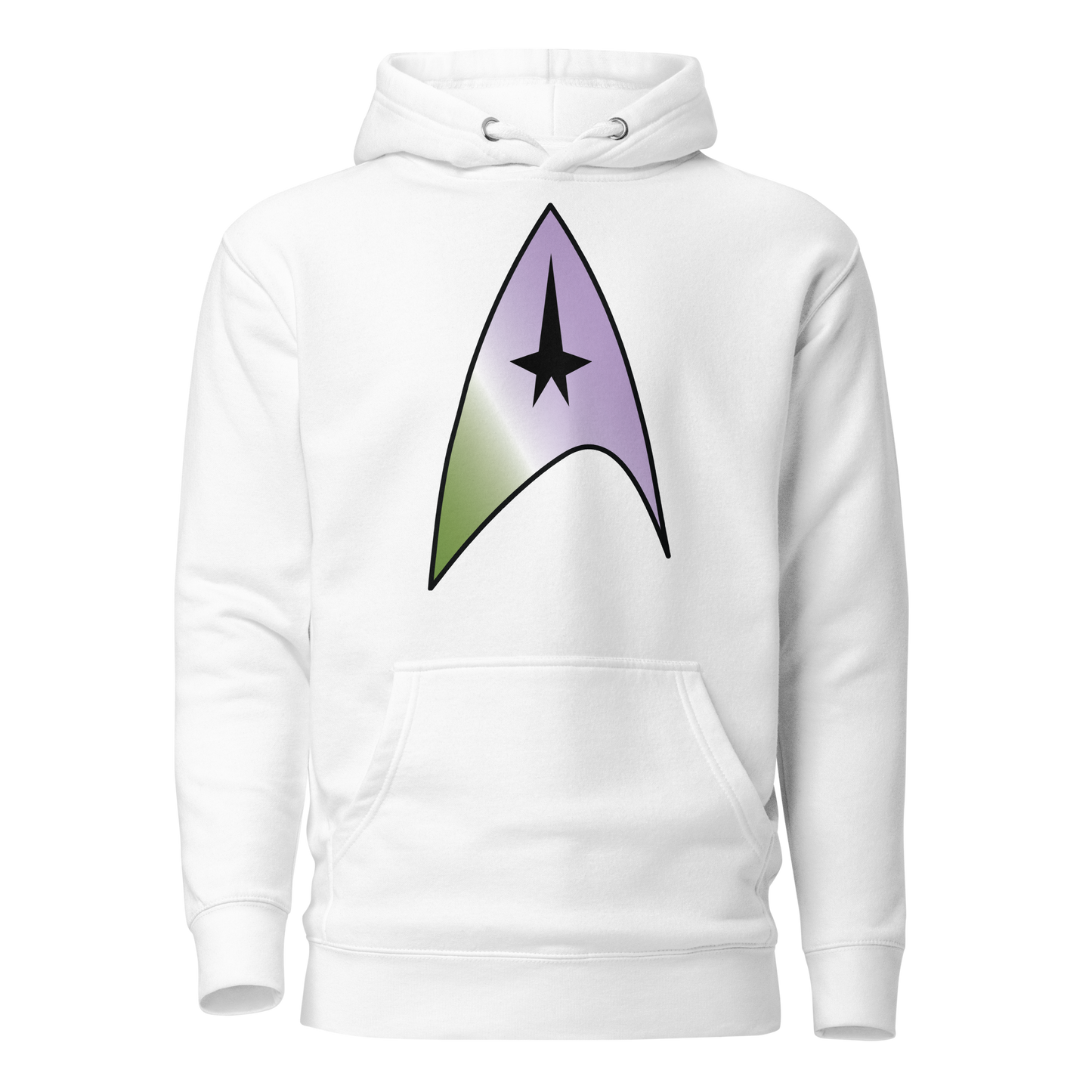 Starfleet Insignia - Genderqueer Pride Unisex Hoodie