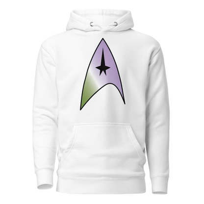 Starfleet Insignia - Genderqueer Pride Unisex Hoodie