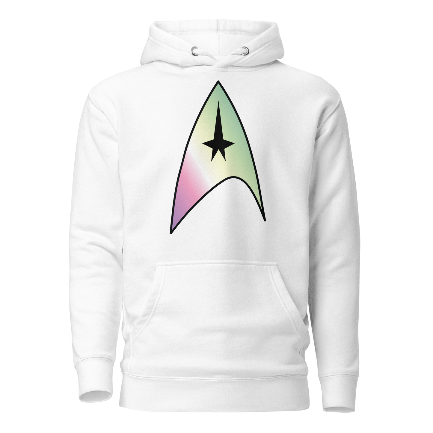 Starfleet Insignia - Genderfae Pride Unisex Hoodie