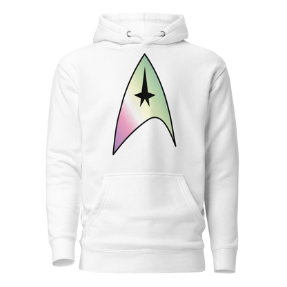 Starfleet Insignia - Genderfae Pride Unisex Hoodie