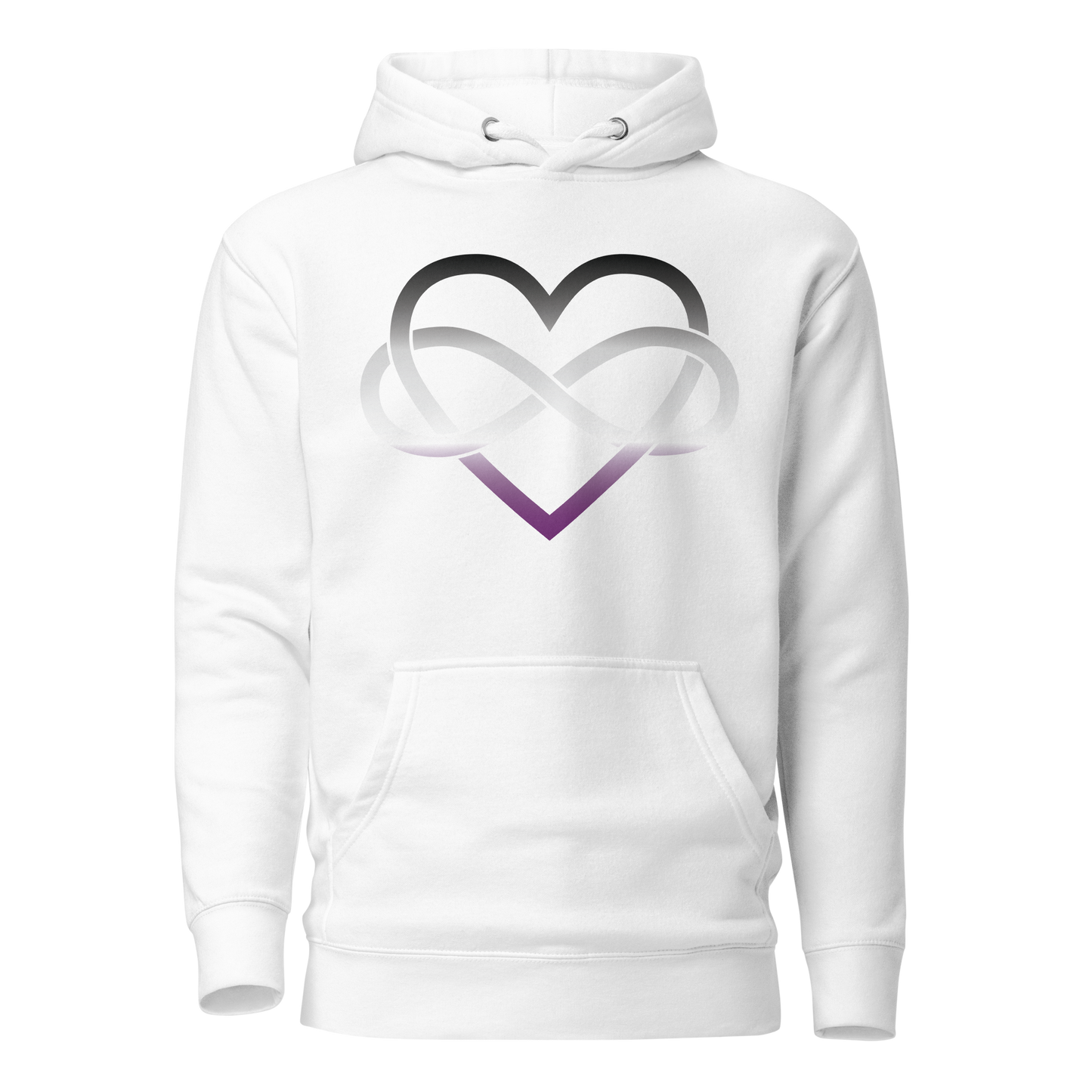 Polyamory Infinity Heart - Asexual/Demisexual Unisex Hoodie