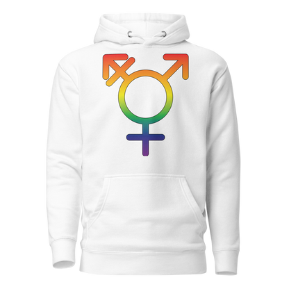 Transgender Symbol - Rainbow Pride Unisex Hoodie