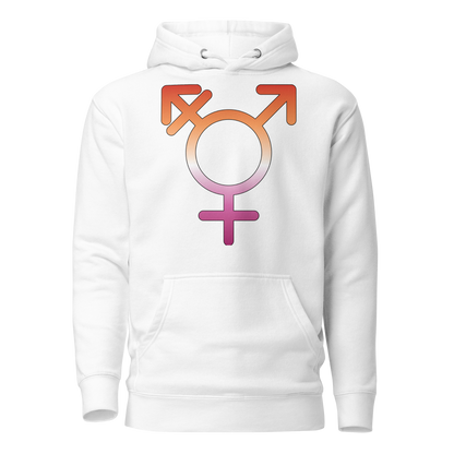 Transgender Symbol - Lesbian Pride Unisex Hoodie