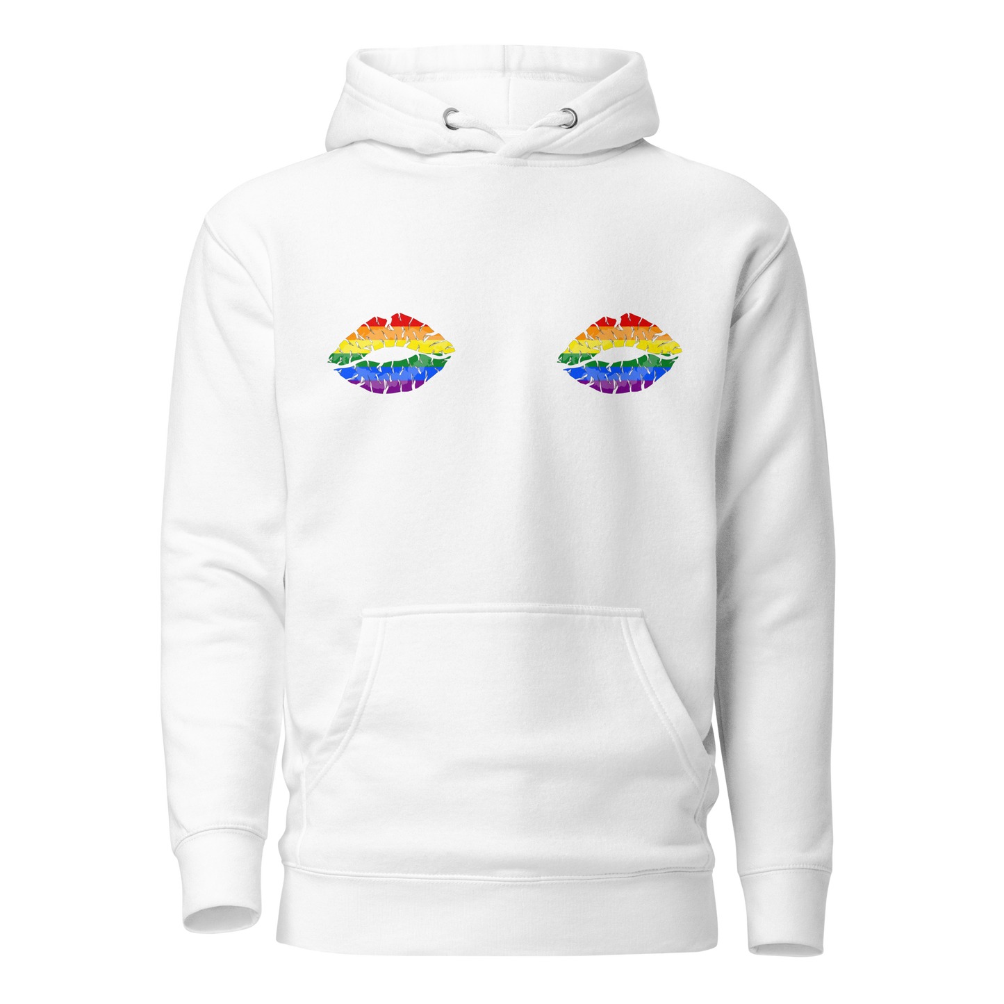 Rainbow Boob Kisses Unisex Hoodie