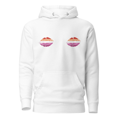 Lesbian Boob Kisses Unisex Hoodie