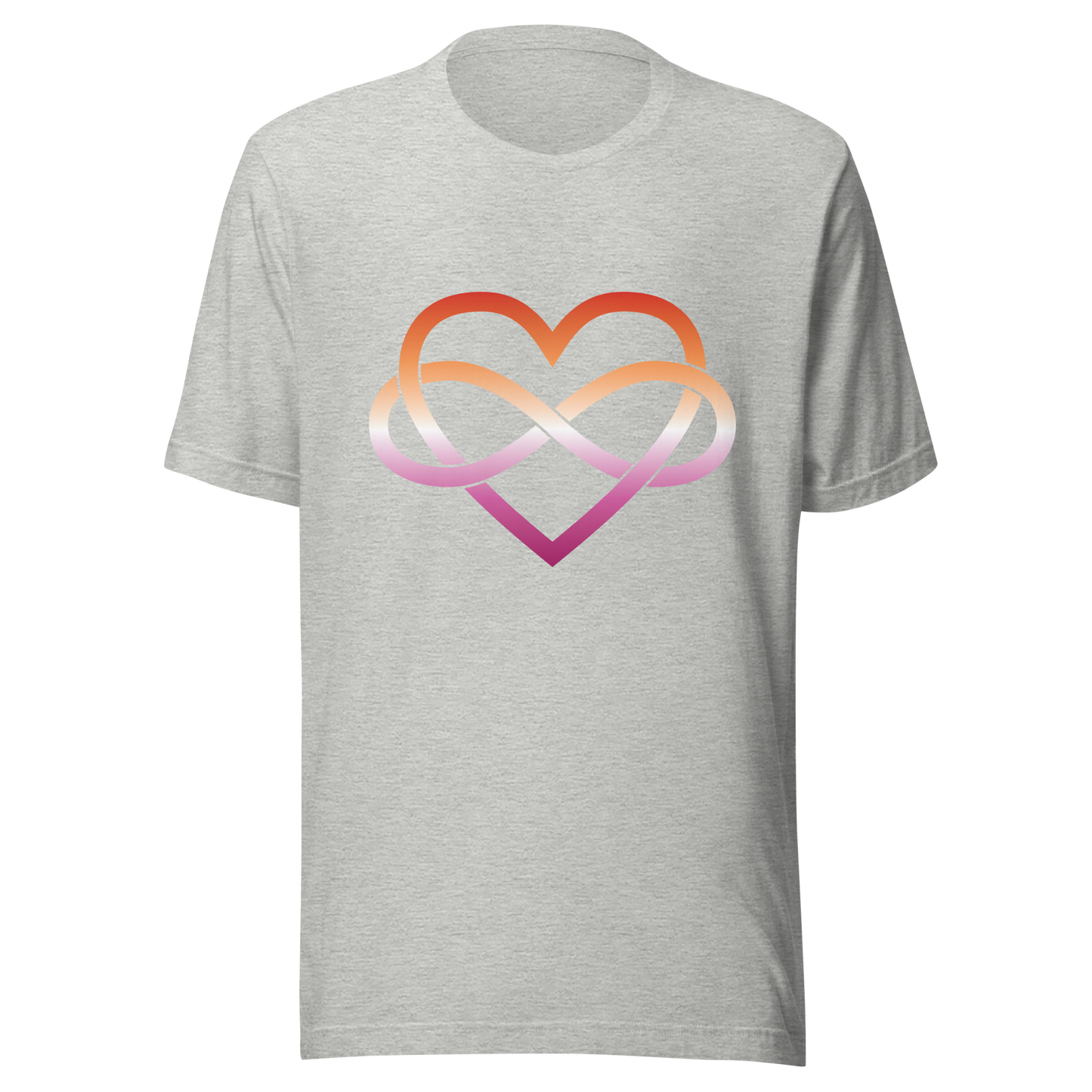 Polyamory Infinity Heart - Lesbian Unisex t-shirt