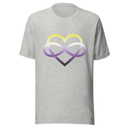 Polyamory Infinity Heart - Non-binary Unisex t-shirt