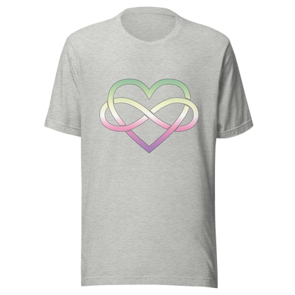 Polyamory Infinity Heart - Genderfae Unisex t-shirt