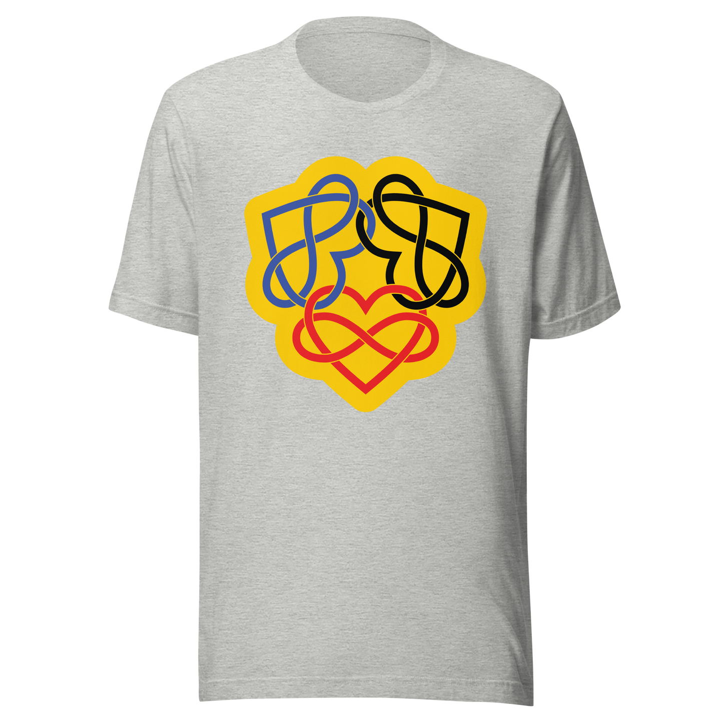 Poly Infinity Hearts Interlocked Unisex t-shirt