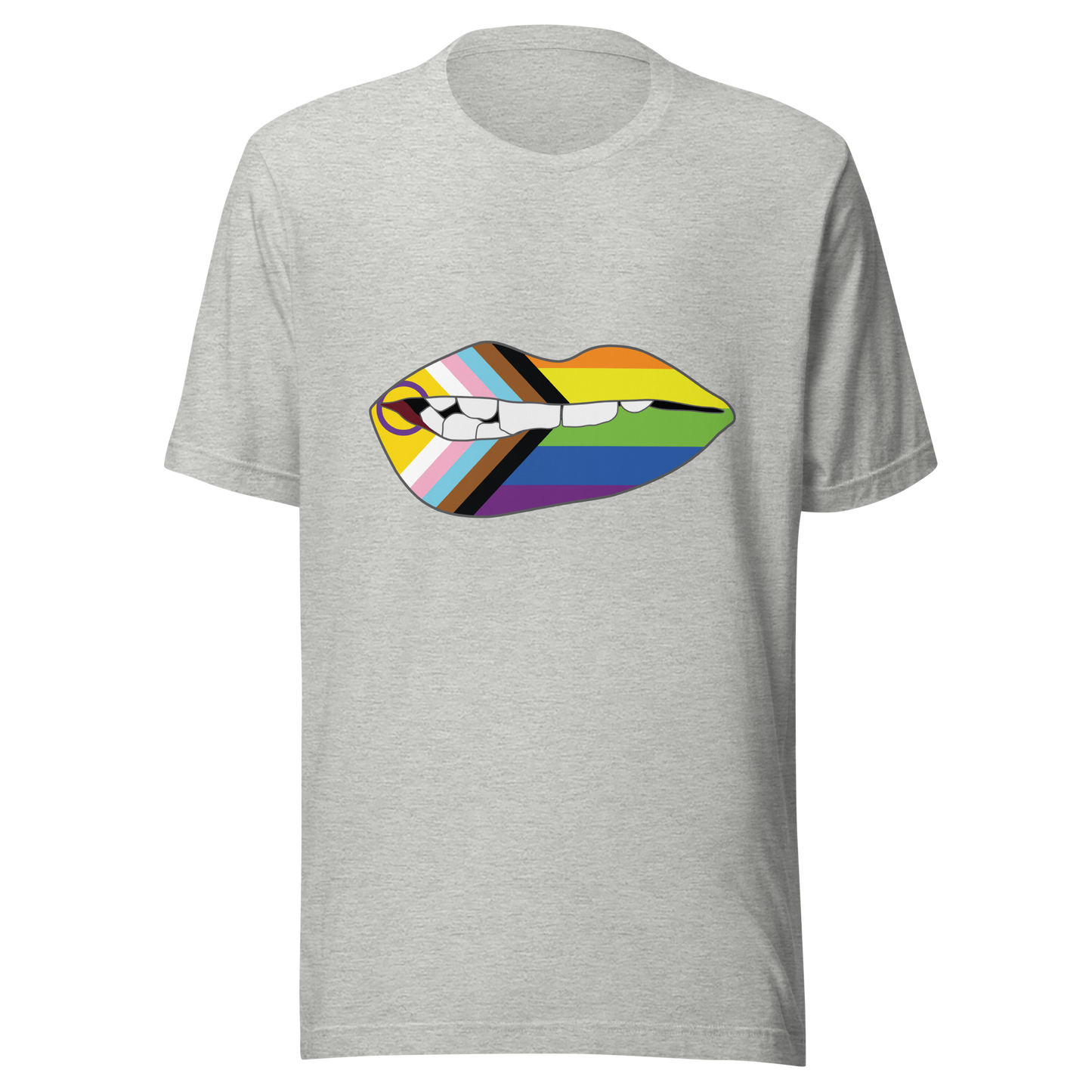 Biting Lips - Progress Pride Flag Unisex t-shirt