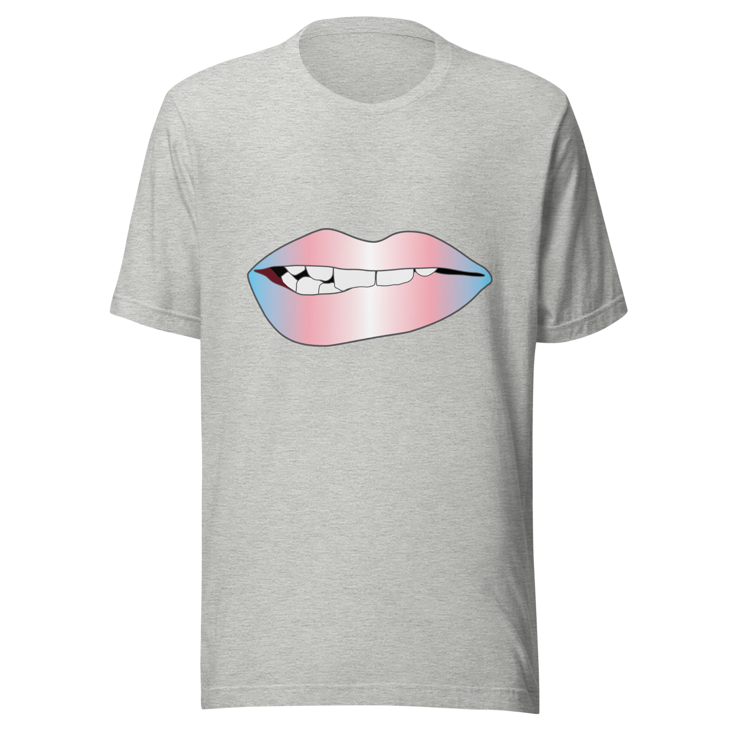 Biting Lips - Transgender Pride - Gradient Unisex t-shirt