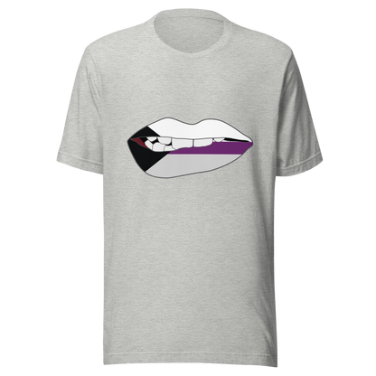 Biting Lips - Demisexual Flag Unisex t-shirt