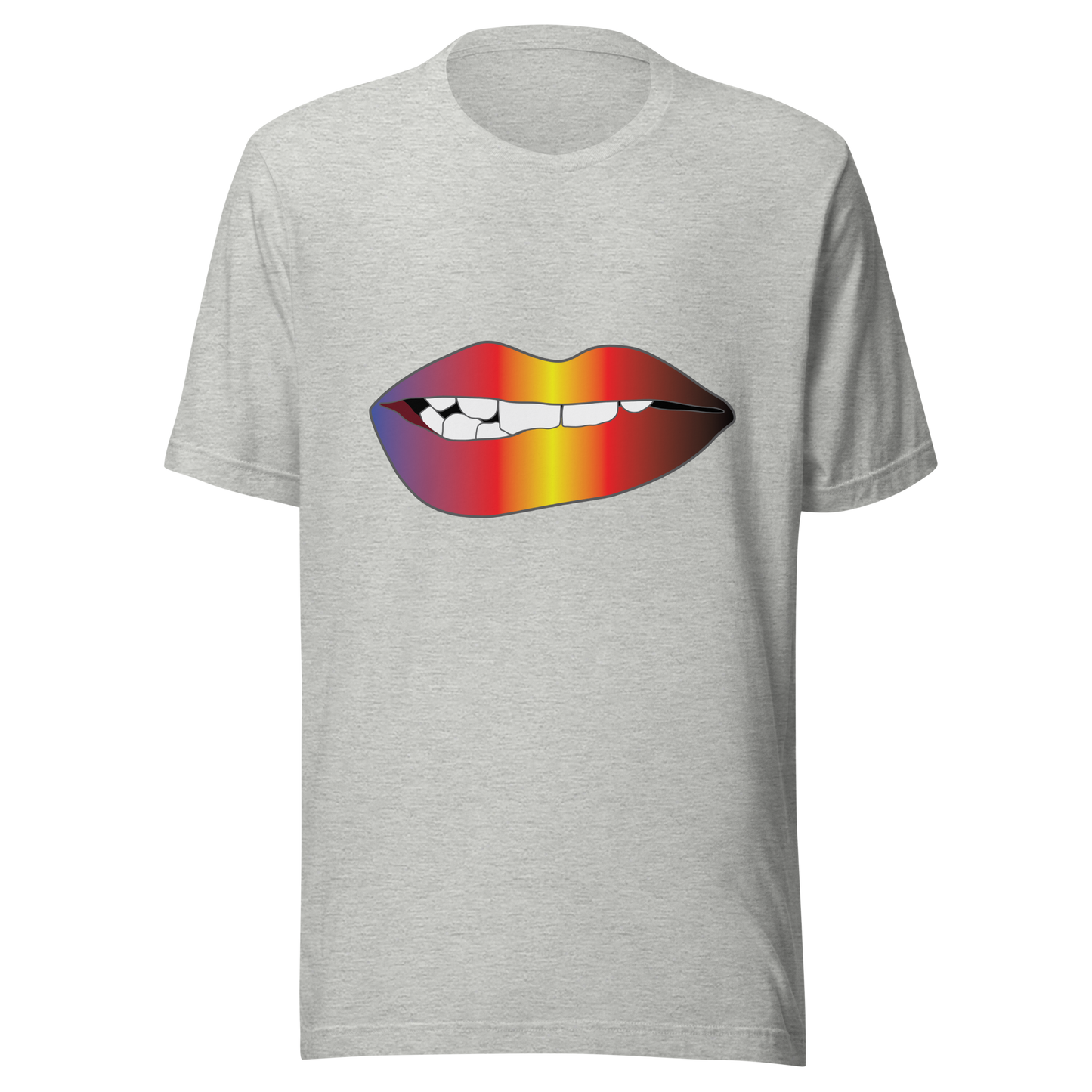 Biting Lips - Polyamory Pride - Gradient Unisex t-shirt