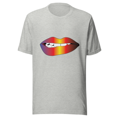 Biting Lips - Polyamory Pride - Gradient Unisex t-shirt