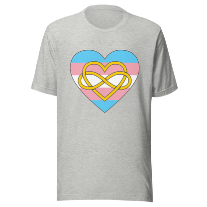 Polyamory Infinity Heart Trans Pride Unisex t-shirt