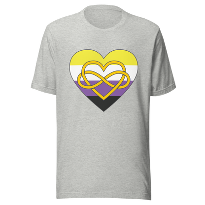 Polyamory Infinity Heart Non-binary Pride Unisex t-shirt